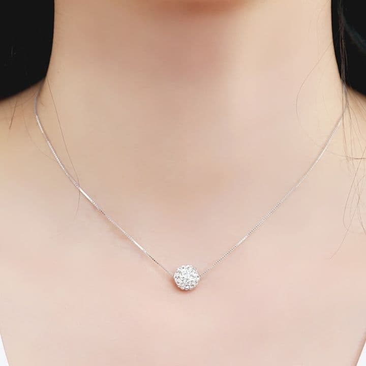 シルバー ネックレス 上品な輝き 宝玉アクセサリー