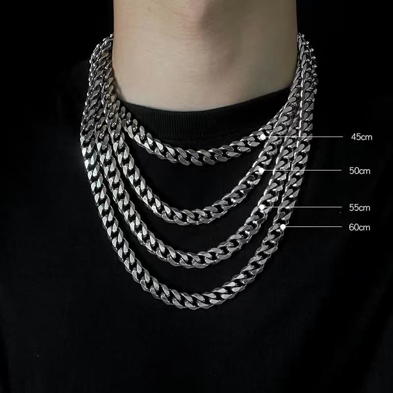 シルバー ネックレス 重厚喜平チェーンペンダント