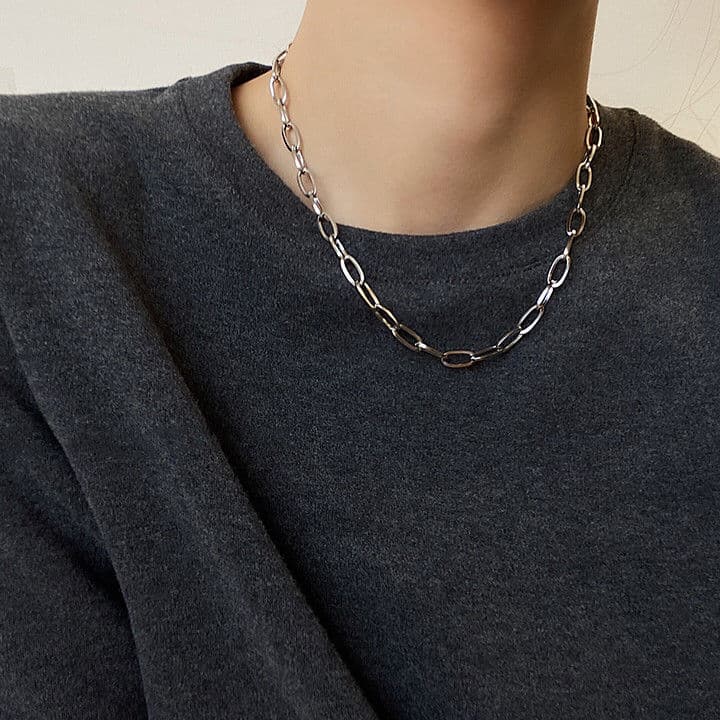 シルバー ネックレス 二連巻きワイヤーボールペンダント