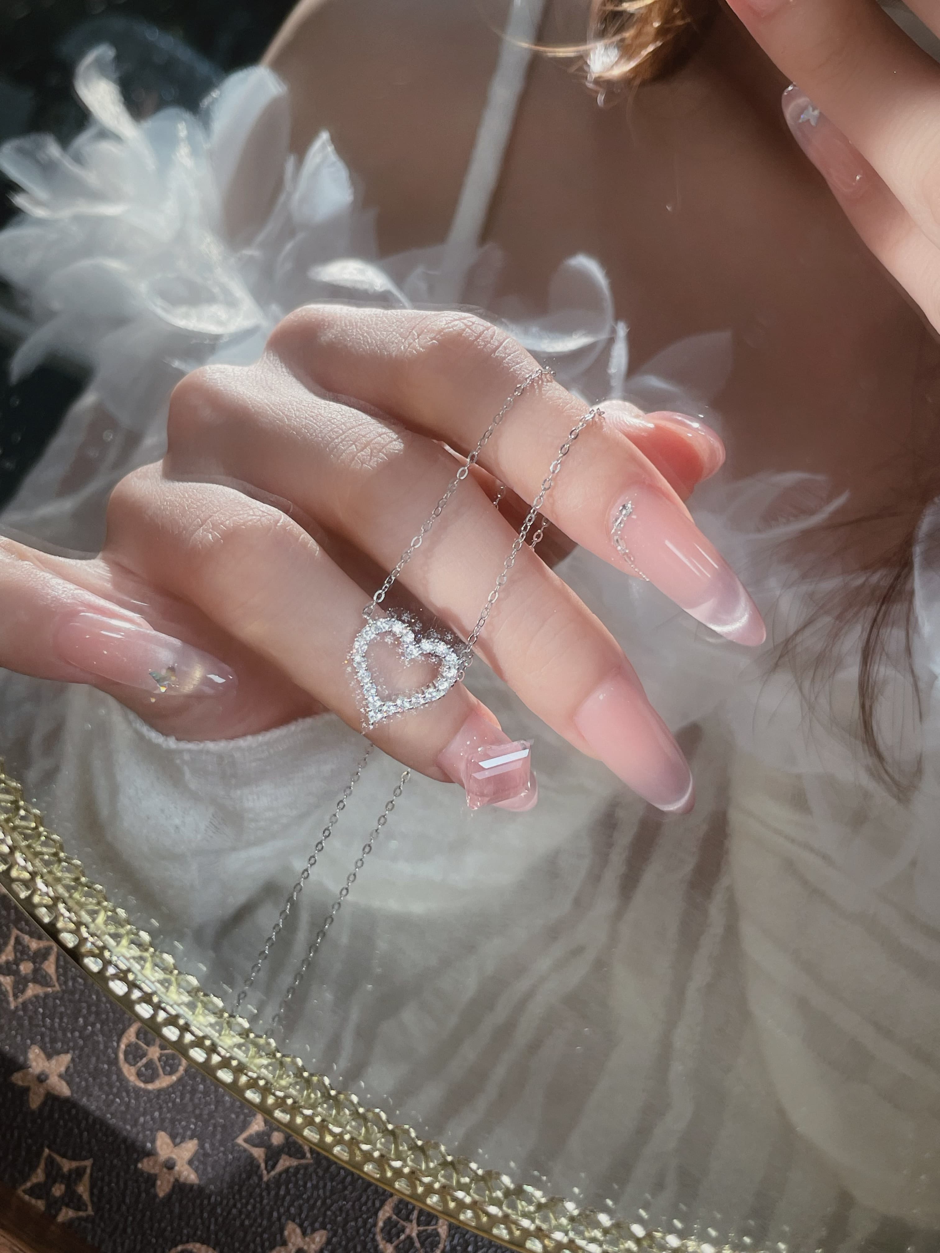 シルバー ネックレス シルバー ネックレス 煌めくハートの贈り物