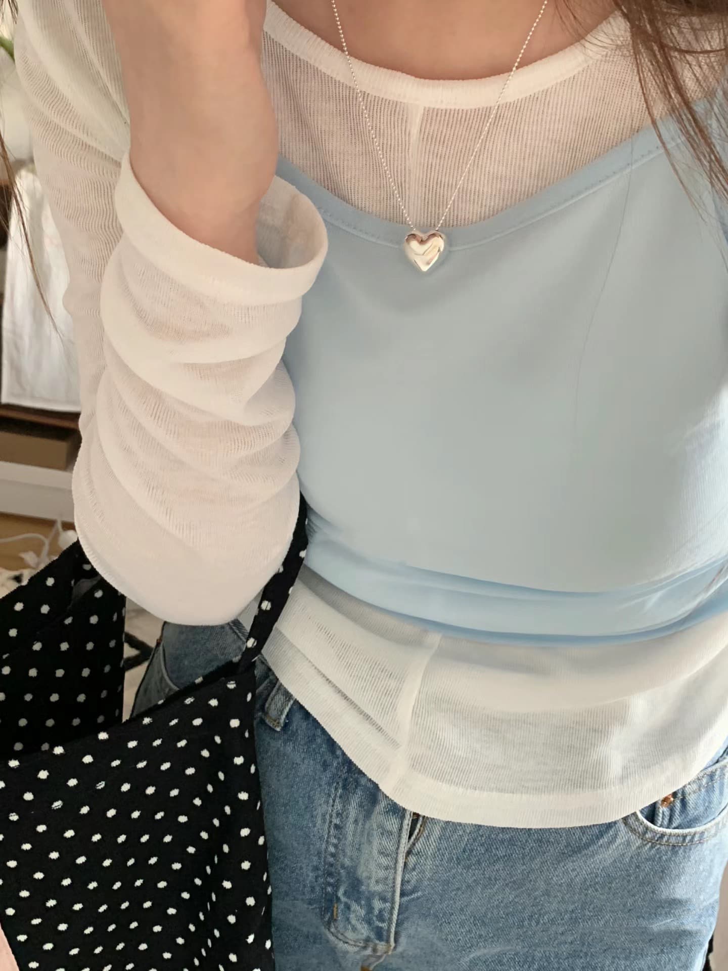 シルバー ネックレス シルバー ネックレス 優美な立体ハートのトップ